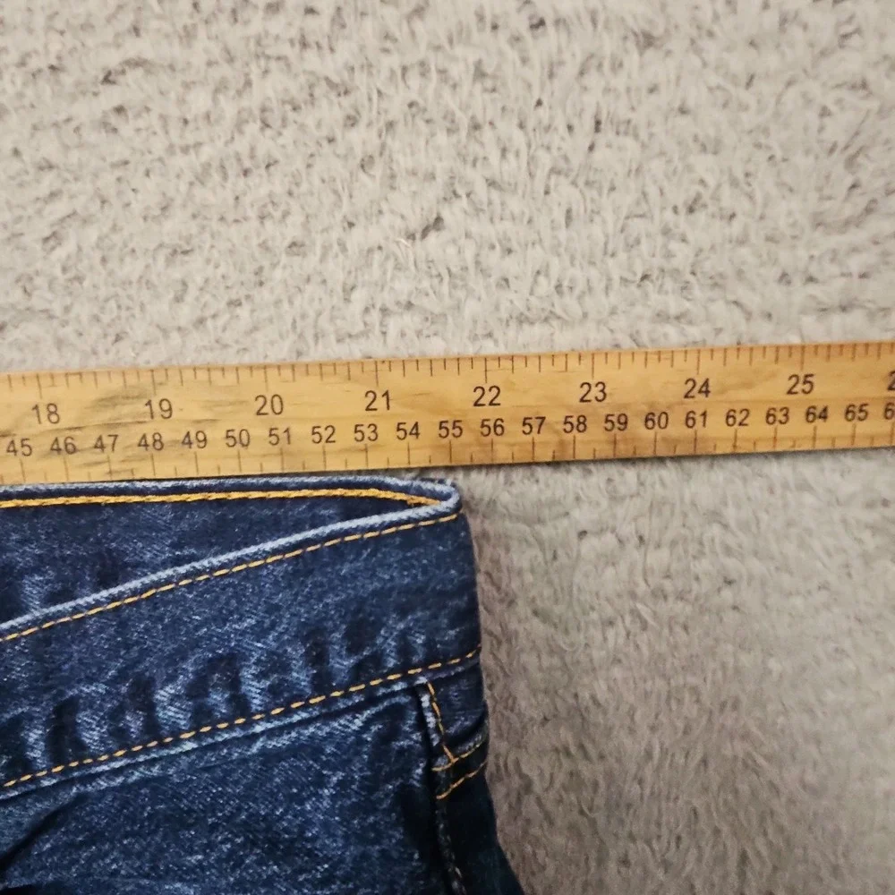 Levis 501 Jeans Mens 44x34 Blue Denim Classic Straight Cowboy Classic Dark Wash